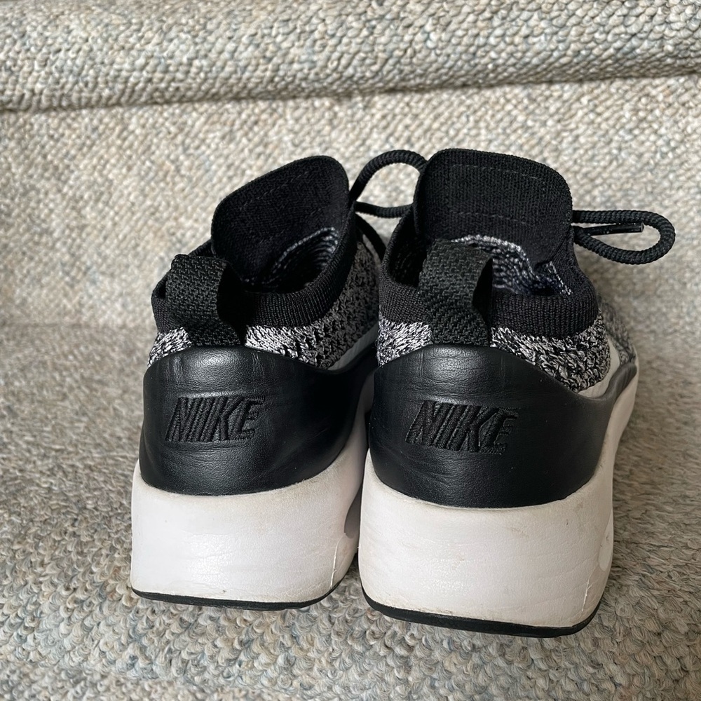 Nike Air Max Thea Ultra FK Athleisure Minimalist Sneakers Black White ‘Oreo’ 8.5 - Picture 11 of 12